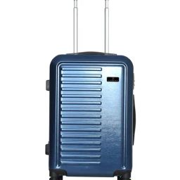 Esbeda Blue Textured Large Checked Luggage-picture-34