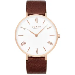 OBAKU V283GXVWRN Folie Mahogany Analog Watch for Men image 1