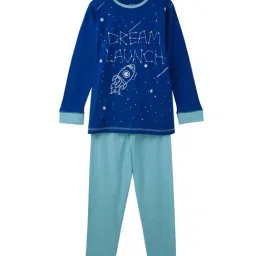 Cub McPaws Boys Night Dress | Full Sleeve T-shirt & Pyjama | 100% Cotton Kids Nightwear-image-92