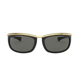 Ray-Ban Unisex Polarized Green Lens Oval Sunglasses - 0RB2319901/5862-image-44