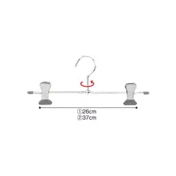 AS ONE Steel Bottom Hanger Chrome Plated Pinch W28 cm x Φ5 mm Hook, 61-194-13-3 (Pack of 100 Piece)-20