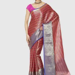 Banarasi Silk Works Pink Woven Saree With Unstitched Blouse-picture-44