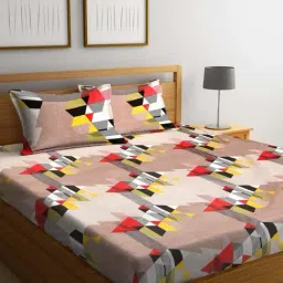 Romee Multicolor Cotton 144 TC Bed Sheet Set-image-14