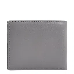Eske Grey Solid Bi-Fold Wallet for Men image 2