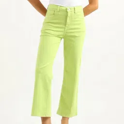 United Colors of Benetton Green High Rise Jeans-picture-15