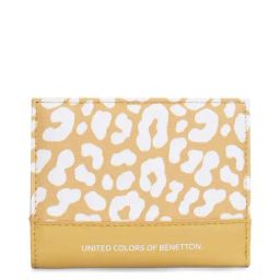 United Colors of Benetton Remi Yellow Printed Bi-Fold Wallet For Women-20