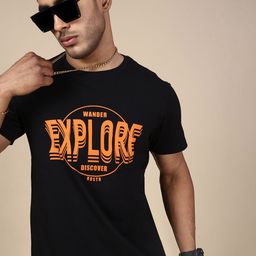 The Roadster Lifestyle Co Explore Printed Slim Fit Pure Cotton T-Shirt-image-27