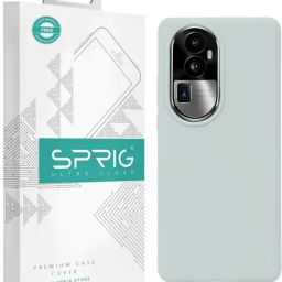 Sprig Liquid Silicone Back Cover for Oppo Reno10 Pro+ 5G (Grey)-image-84
