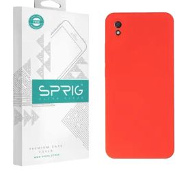 Sprig TPU Matte Back Cover for REDMI 9i (Red)-95