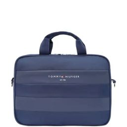 TOMMY HILFIGER Mikhail Navy Polyester Laptop Messenger Bag-15