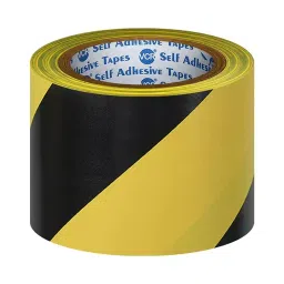 VCR 18 m x 72 mm Waterproof PVC Black & Yellow Floor Marking Tape, 12 Rolls Per Pack-image-68