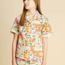 VERO MODA GIRL Cloud Dancer Floral Print Regular Fit Shirt-image-76