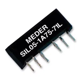 STANDEXMEDER RELAY, REED, SPST-NO, 200V, 1A, THT, SIL12-1A72-71D-46