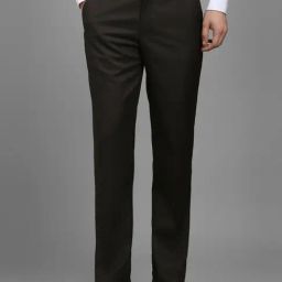 Louis Philippe Brown Slim Fit Trousers-image-20