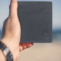 Kara Black Leather Bi-Fold Wallet for Men-image-34