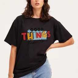 Moda Rapido Women Typography Printed T-shirt-picture-16
