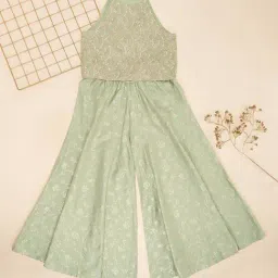 Akkriti by Pantaloons Girls Pastel Green Embellished Bottoms-image-67