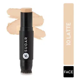 Sugar Cosmetics Ace Of Face Foundation Stick 10 Latte - 12 gm image 3