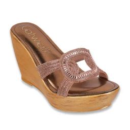 Catwalk Women's Golden Casual Wedges-image-55