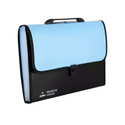 POLEN ‎Executive Series Fullscape Expanding File Folder 13 Pocket With Handle and Buckle Closure Blue-30