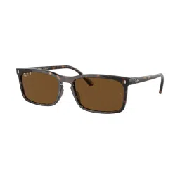 Ray-Ban Grey Rectangular Polarized Unisex Sunglasses image 1