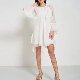 Honey by Pantaloons White Casual Dress-picture-45