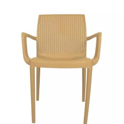 Diya DC- 13 Polypropylene Cafeteria Chair, Beige-image-51