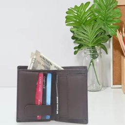 Kara Tan Leather Bi-Fold Wallet for Men-14