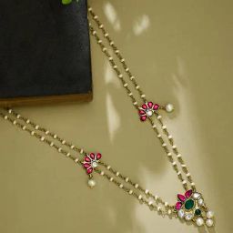Fabindia Silver Long Necklace-image-23