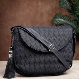 Anekaant Textured Crossbody Sling Bag with Quilted image 1