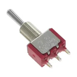 CARLING TECHNOLOGIES TOGGLE SWITCH, SPDT, 5A, 28VDC, PANEL, 2M1-SP3-T1-B1-M1QE-15