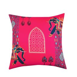 SEJ by Nisha Gupta Set of 5 Abstract Square Cushion Covers image 2