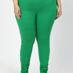 Melon by PlusS Green Regular Fit Leggings-image-33