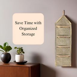 Aura Gold-Toned Set of 1 Regular Multi-Utility Organisers image 4