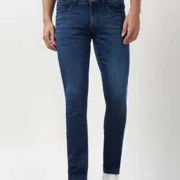 Peter England Blue Cotton Slim Fit Jeans-picture-48