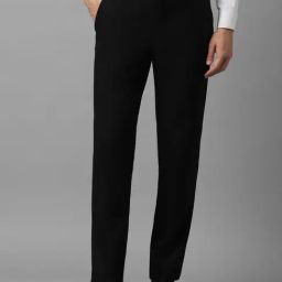 Louis Philippe Black Slim Fit Trousers-image-54