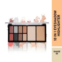 Half N Half 10 In 1 Eyeshadow Highlighter Palette 04 - 23 gm-image-11