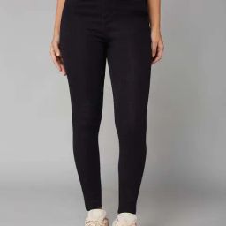 DOLCE CRUDO Black Plain Jeans-picture-26
