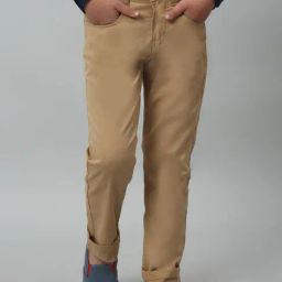 Cantabil Kids Beige Solid Trousers-image-37