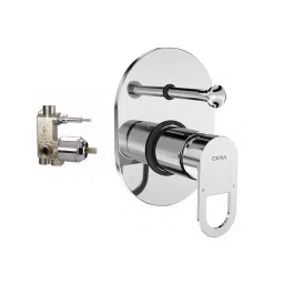 CERA ELANTE 5-Way Diverter System Single Lever Exposed Part + Concealed Part Wall Mount Silver, F1022711+F4020101-picture-4
