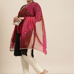 Varanga Women Printed Organza Dupatta-picture-11