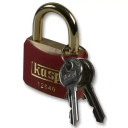 KASP SECURITY Padlock, Brass, 40mm, Red, K12440REDD-picture-1