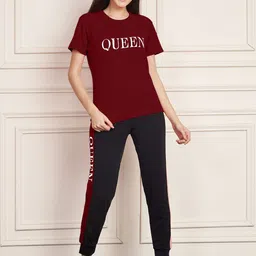 DTR FASHION Printed T-Shirt With Joggers Co-Ords-image-78