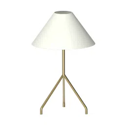 Havells Metallo Table Lamp BL Fabric Shade BRS, LHFEACG1TN1A007-42