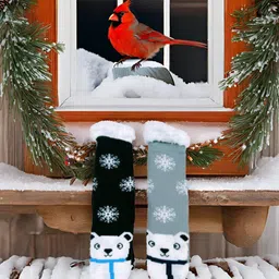 Butterthief Pack Of 2 Unisex Patterned Calf-Length Sherpa Socks-picture-12