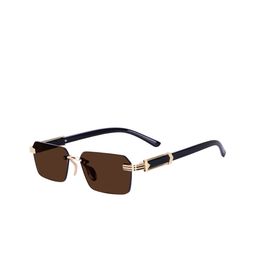 Dervin Unisex Rectangle Sunglasses with UV Protected Lens image 4