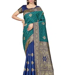 Maroosh Men Woven Design Zari Banarasi Saree-image-99