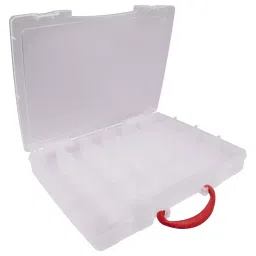 MULTICOMP PRO Boxes STORAGE BOX, 21 COMPARTMENT, CLEAR, 19321.113-44