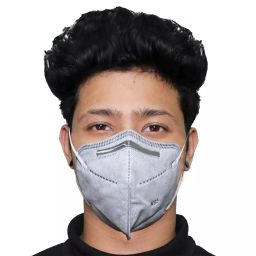 Thump N95 5 Layer Disposable Face Mask with Nose Pin and Earloop Grey (Pack of 10 Pcs)-picture-12