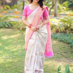 zinzraa Woven Design Zari Pure Silk Saree-image-10